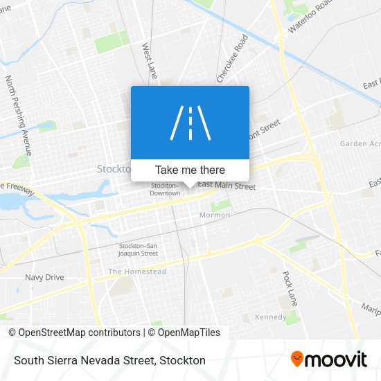 Mapa de South Sierra Nevada Street