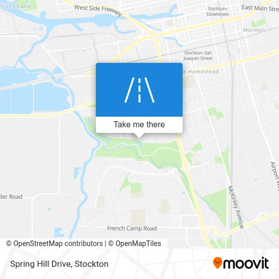 Spring Hill Drive map