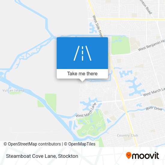 Steamboat Cove Lane map