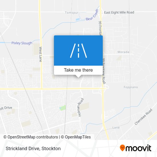 Mapa de Strickland Drive
