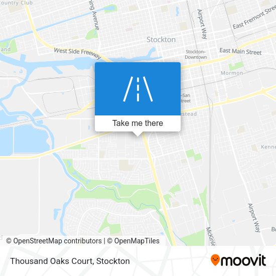 Mapa de Thousand Oaks Court
