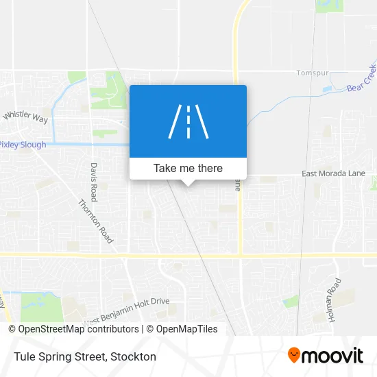 Tule Spring Street map