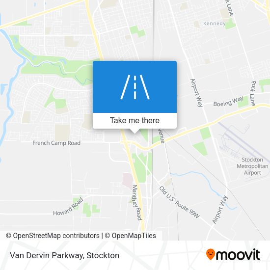 Mapa de Van Dervin Parkway