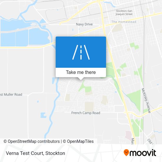 Mapa de Verna Test Court