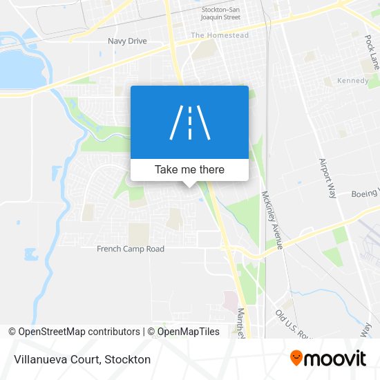 Mapa de Villanueva Court