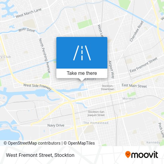West Fremont Street map