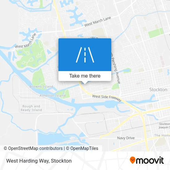 West Harding Way map