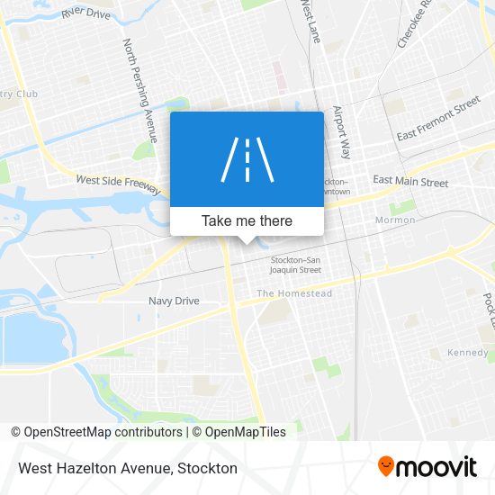 Mapa de West Hazelton Avenue