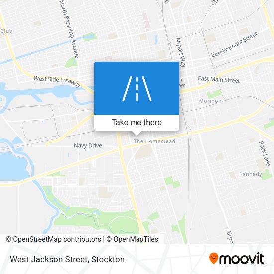 West Jackson Street map