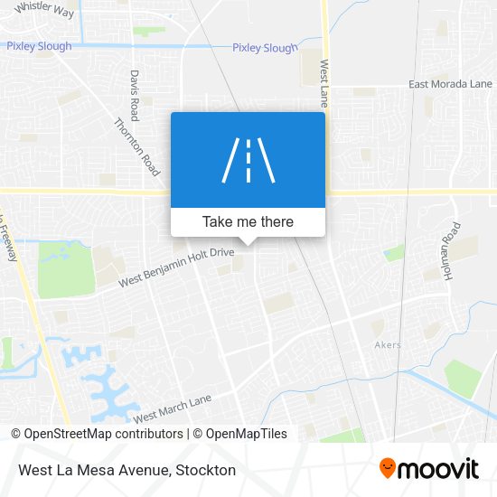 Mapa de West La Mesa Avenue