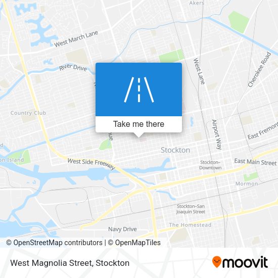 West Magnolia Street map