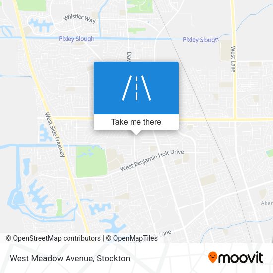West Meadow Avenue map
