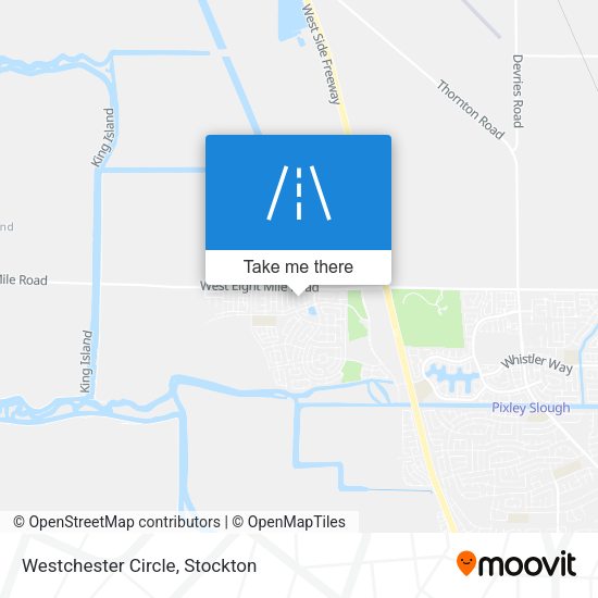Westchester Circle map