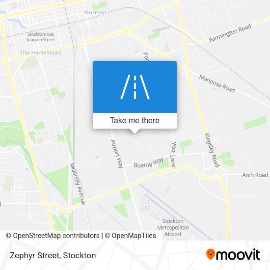 Mapa de Zephyr Street