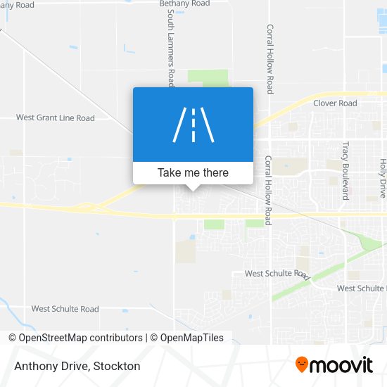 Mapa de Anthony Drive