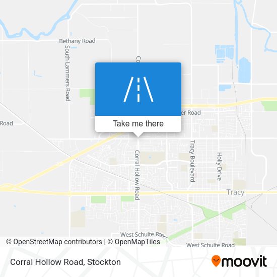 Corral Hollow Road map
