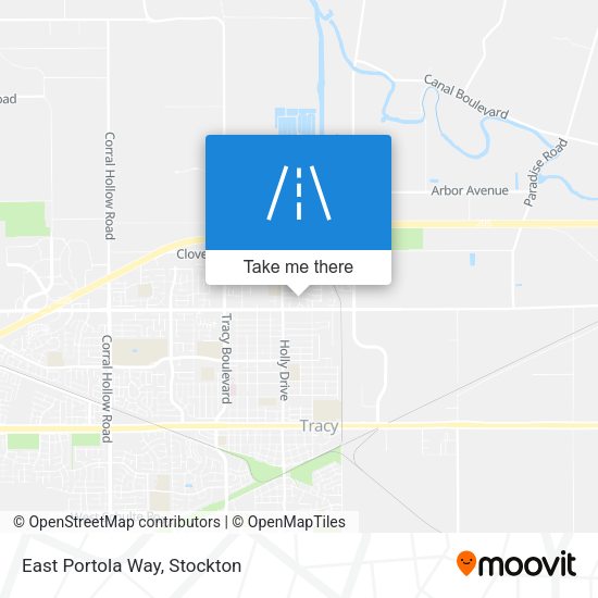 East Portola Way map