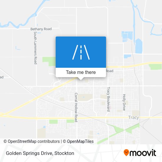 Golden Springs Drive map