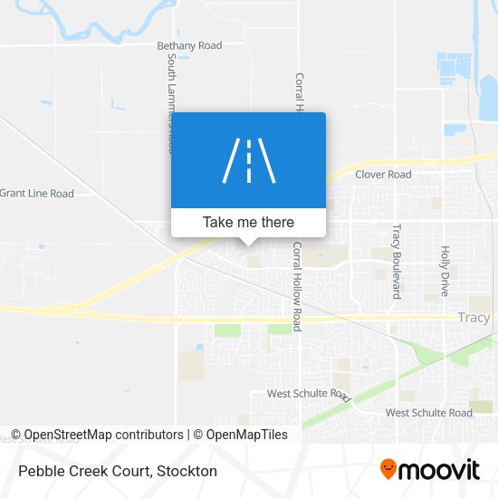 Mapa de Pebble Creek Court