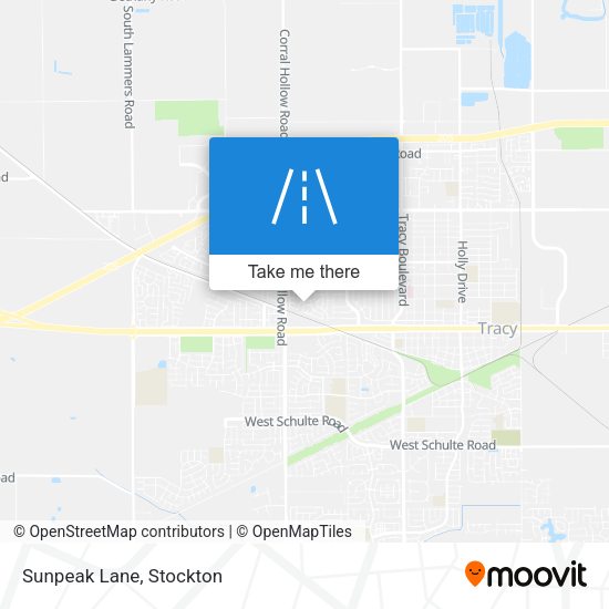 Sunpeak Lane map