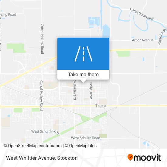 Mapa de West Whittier Avenue