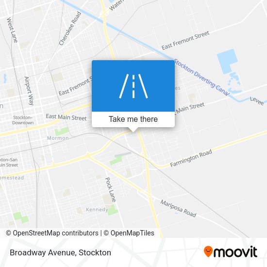 Broadway Avenue map