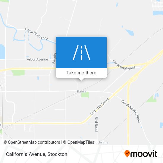 Mapa de California Avenue