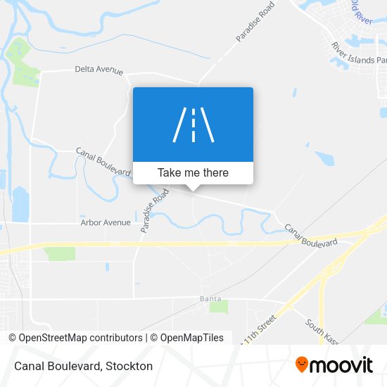 Mapa de Canal Boulevard