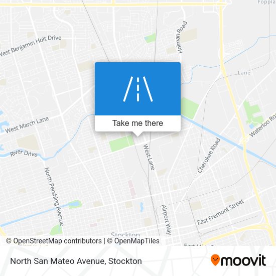 North San Mateo Avenue map