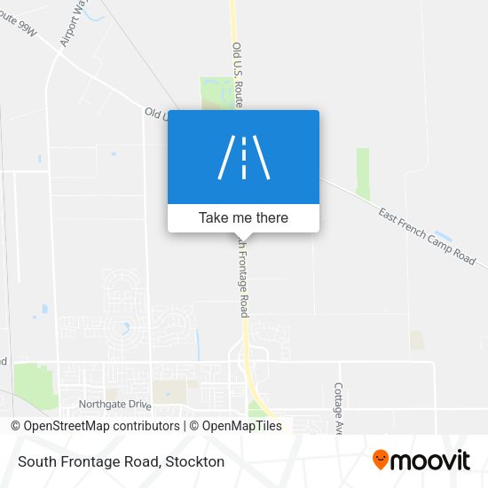 South Frontage Road map