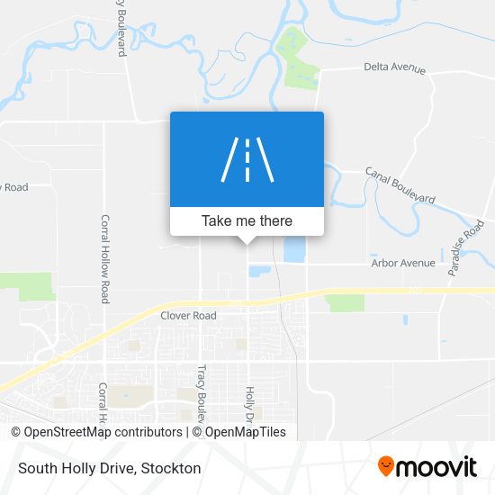 South Holly Drive map