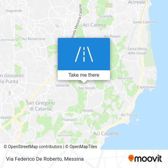 Via Federico De Roberto map