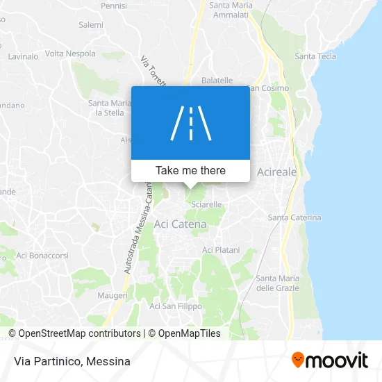 Via Partinico map