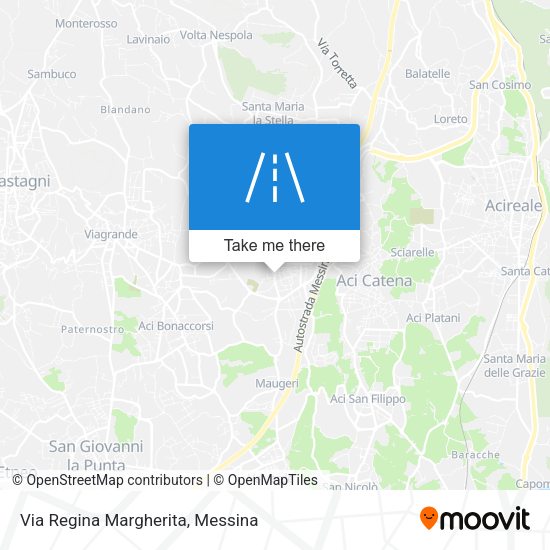Via Regina Margherita map