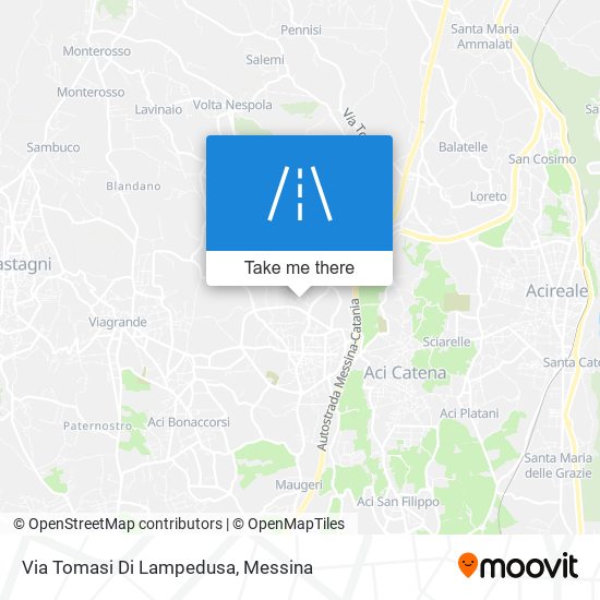 Via Tomasi Di Lampedusa map