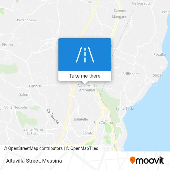 Altavilla Street map