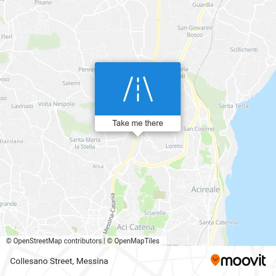 Collesano Street map