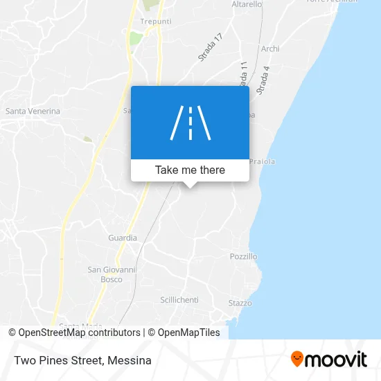 Two Pines Street map
