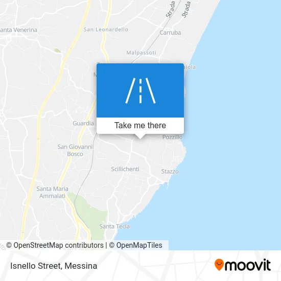 Isnello Street map