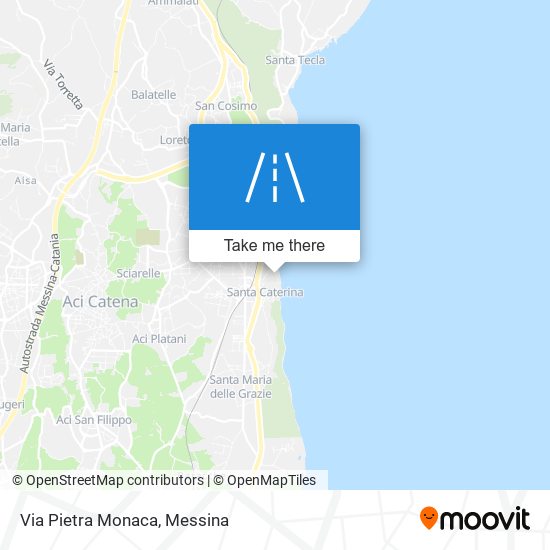 Via Pietra Monaca map