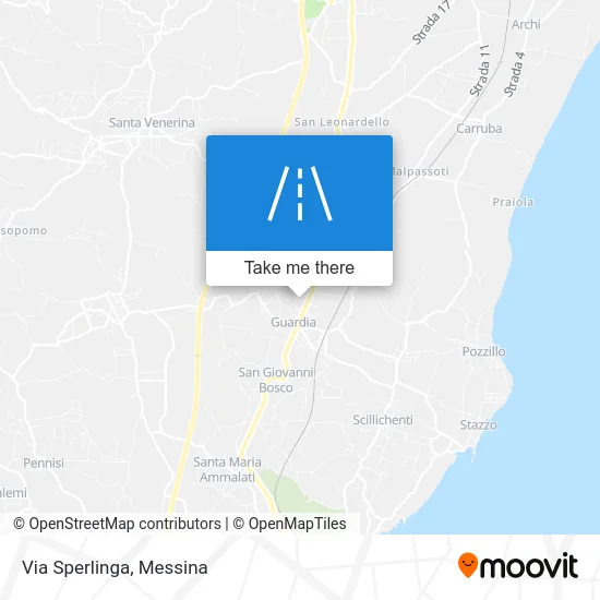 Sperlinga Street map