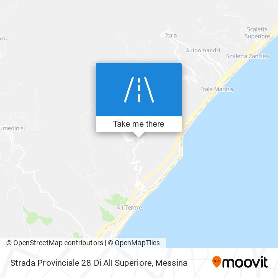 Strada Provinciale 28 Di Alì Superiore map