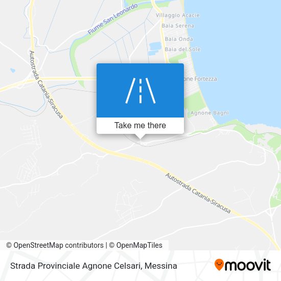 Strada Provinciale Agnone Celsari map
