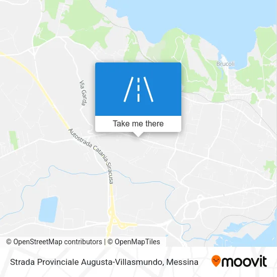 Augusta-Villasmundo Provincial Road map