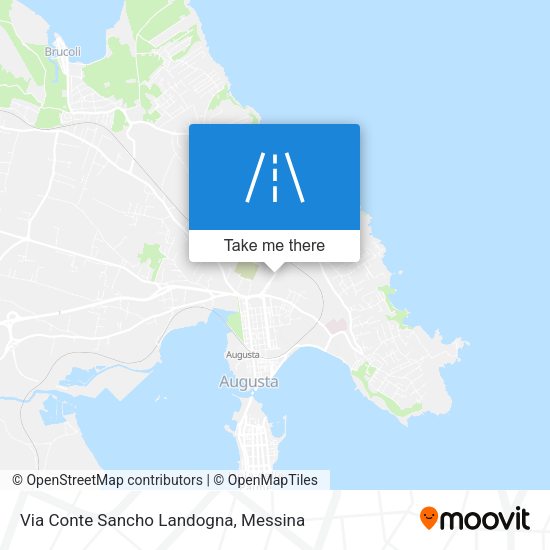 Via Conte Sancho Landogna map