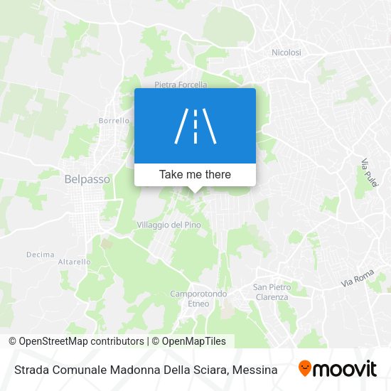 Strada Comunale Madonna Della Sciara map
