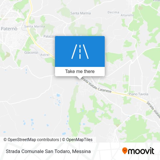 Strada Comunale San Todaro map