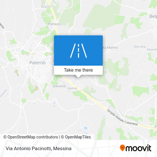 Via Antonio Pacinotti map
