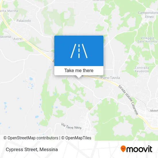 Cypress Street map