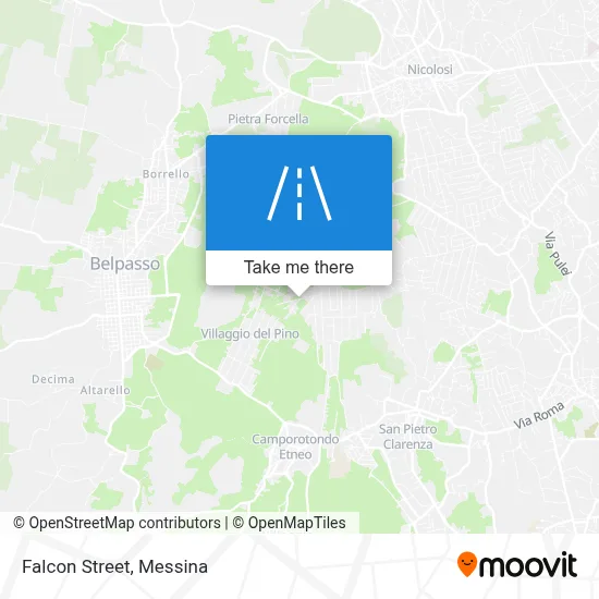 Falcon Street map